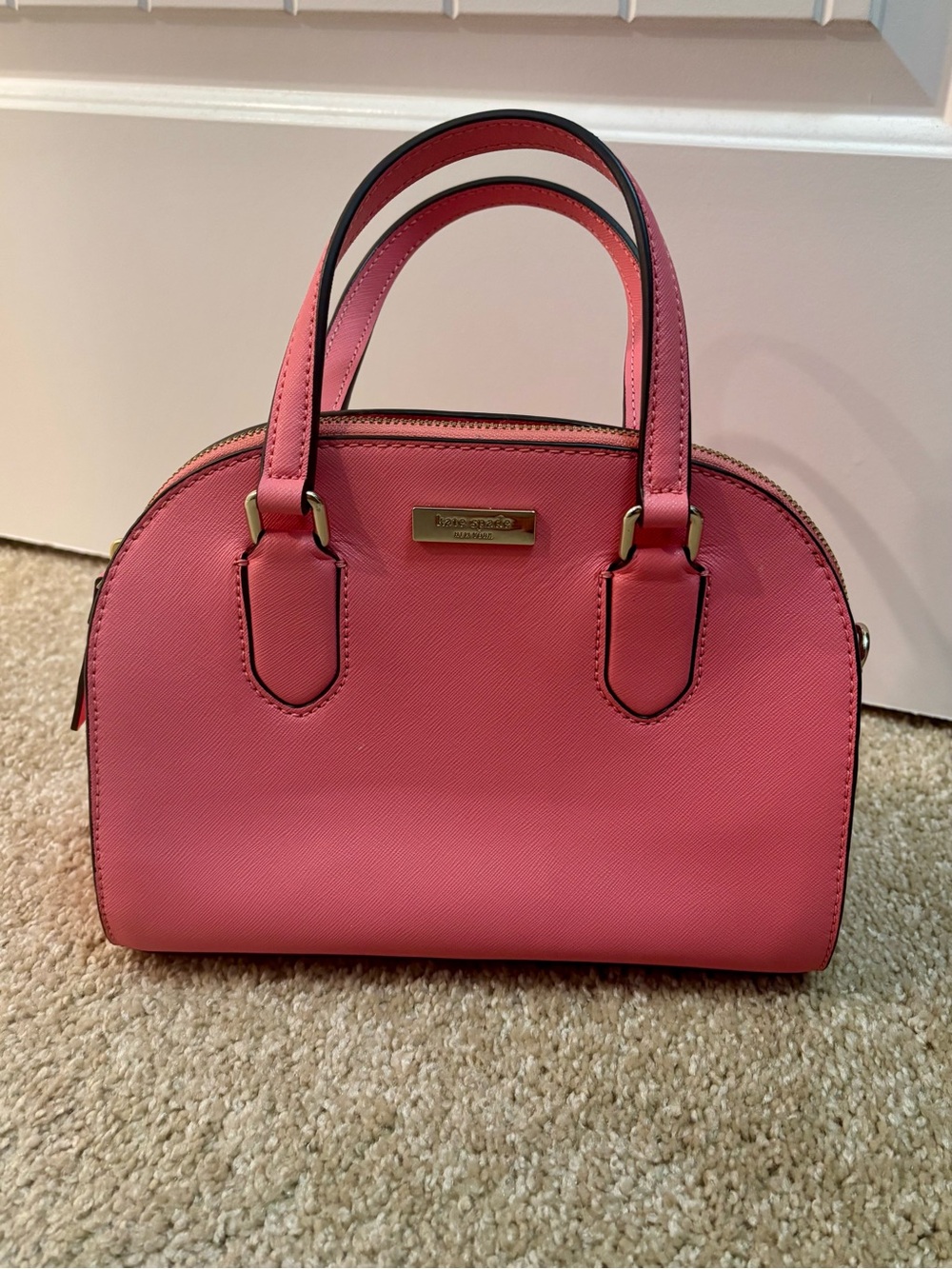 Kate Spade New York Laurel Way Riley dome satchel 
Coral Pink